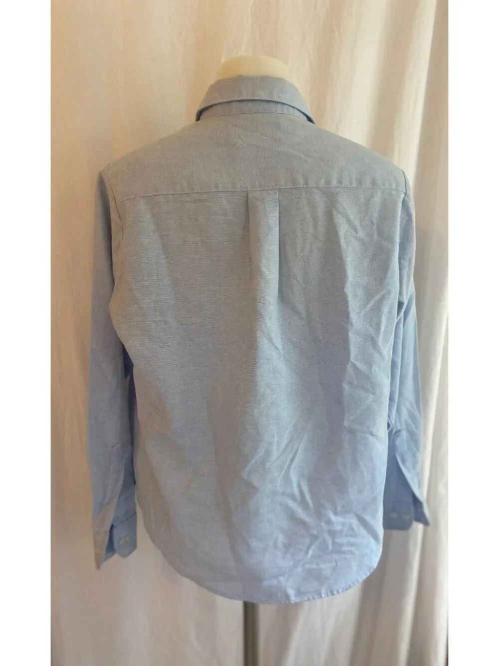 Classic Dimensions Light Blue Vintage Button Front Long Sleeve Shirt